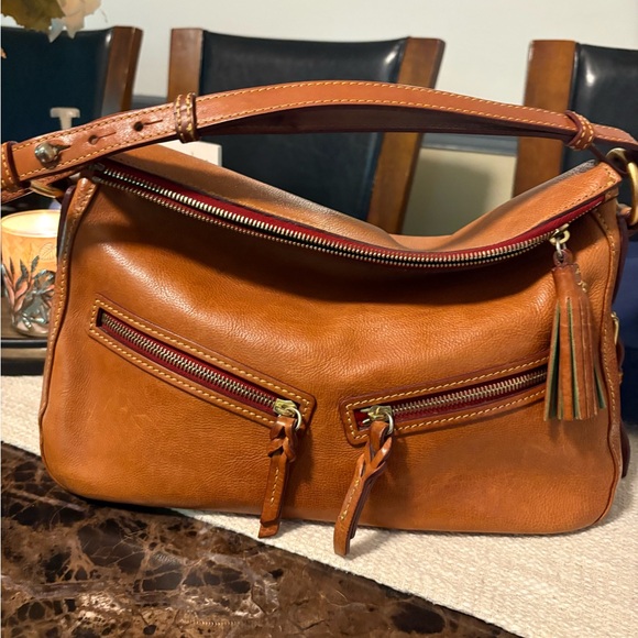 Dooney Bourke Florentine Leather East/West Zip Sac Handbag